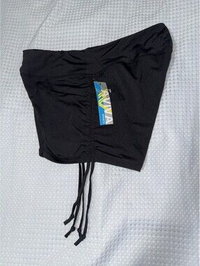 🩷 AVIVA Black Workout Fitness Shorts With Ties On Side New With Tag Medium